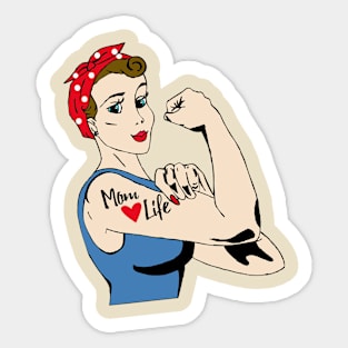 Mom life Sticker